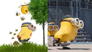 Despicable Me 3 - Funny Drawing Meme  video 😂 | Minions in Jail Scene