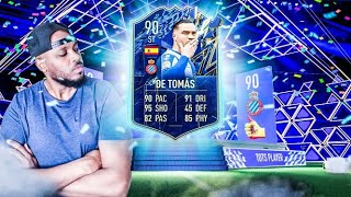 This card is actually INSANE!!! FUT TEAM OF THE SEASON FIFA 22| FIFA Player Review Raul De Tomas✨