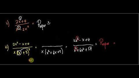 Proper & Improper Rational Functions