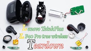 #lenovo ThinkPlus LP40 Pro charging case #teardown . تفكيك سماعة #لينوفو Lp40 pro