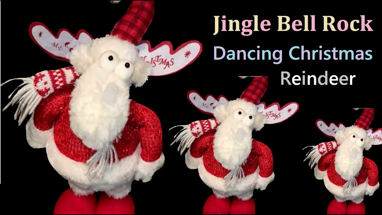Jingle Bell Rock Hip Swaying Reindeer Musical Christmas Toy Novelty
