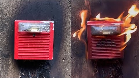 Setting a Fire Alarm Horn Strobe on Fire 3 | How Fire Resistant is a Wheelock AS Horn/Strobe? 