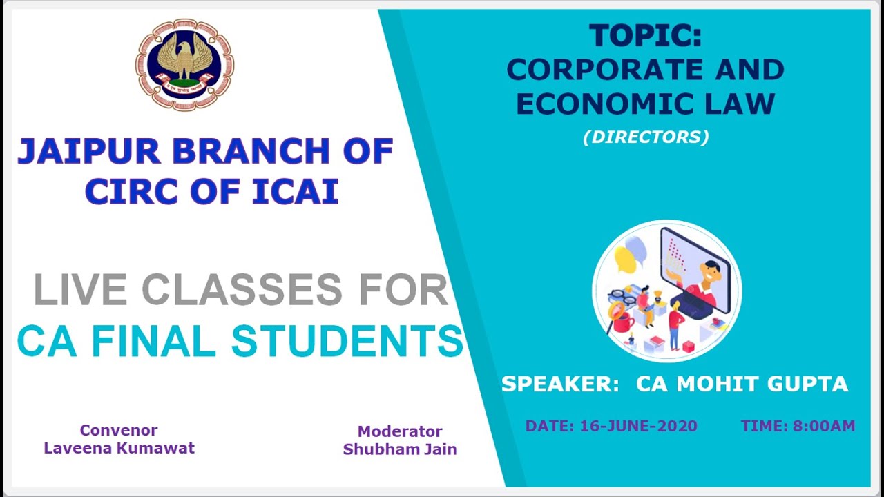 CORPORATE AND ECONOMIC LAW(DIRECTORS) BY CA MOHIT GUPTA