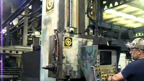 5", GIDDINGS & LEWIS, No. PC 50, Horizontal Boring Mill, Got Machinery, T R Wigglesworth