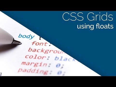 Video: How To Build A Site Grid Using Floats: Falling Out Of The Stream