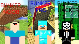 BUNKER NOOB VS PRO VS HACKER VS LLUVIA DE TNT