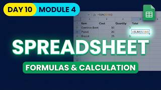 Day 10 Module 4 Part 3 Spreadsheet