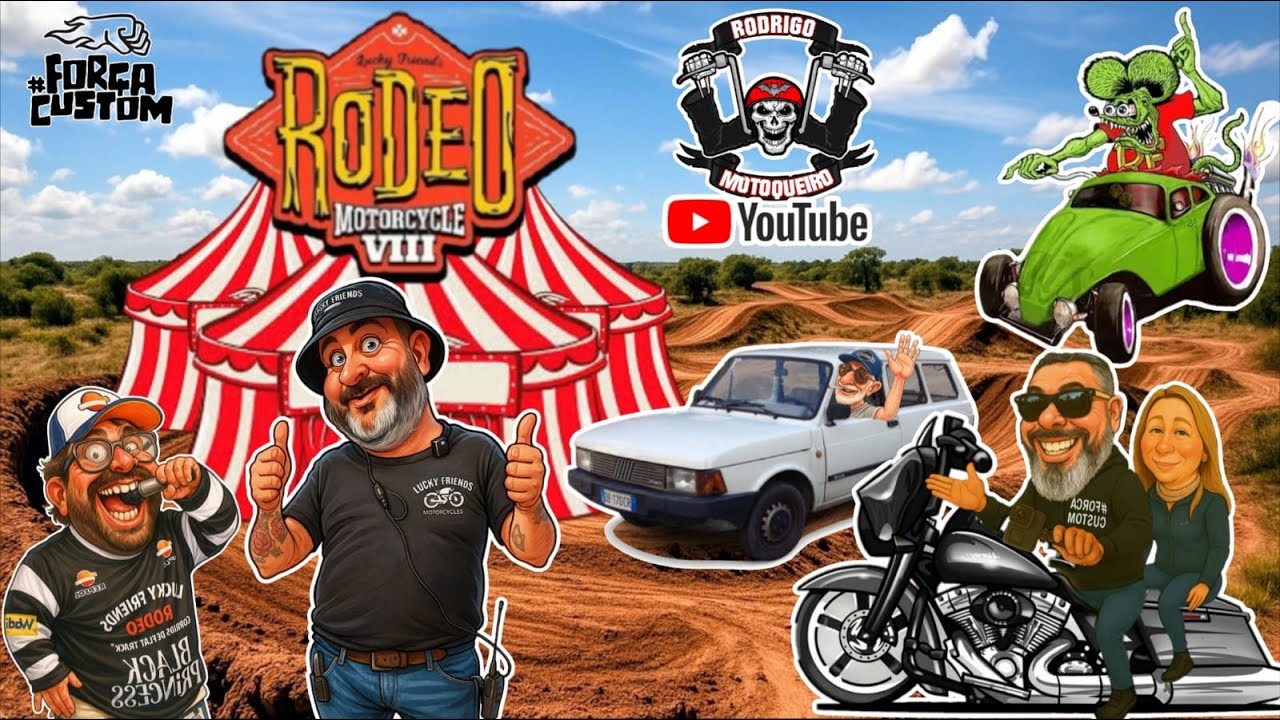 LUCKY FRIENDS RODEO 2025 COM MUITA MOTO CUSTOM