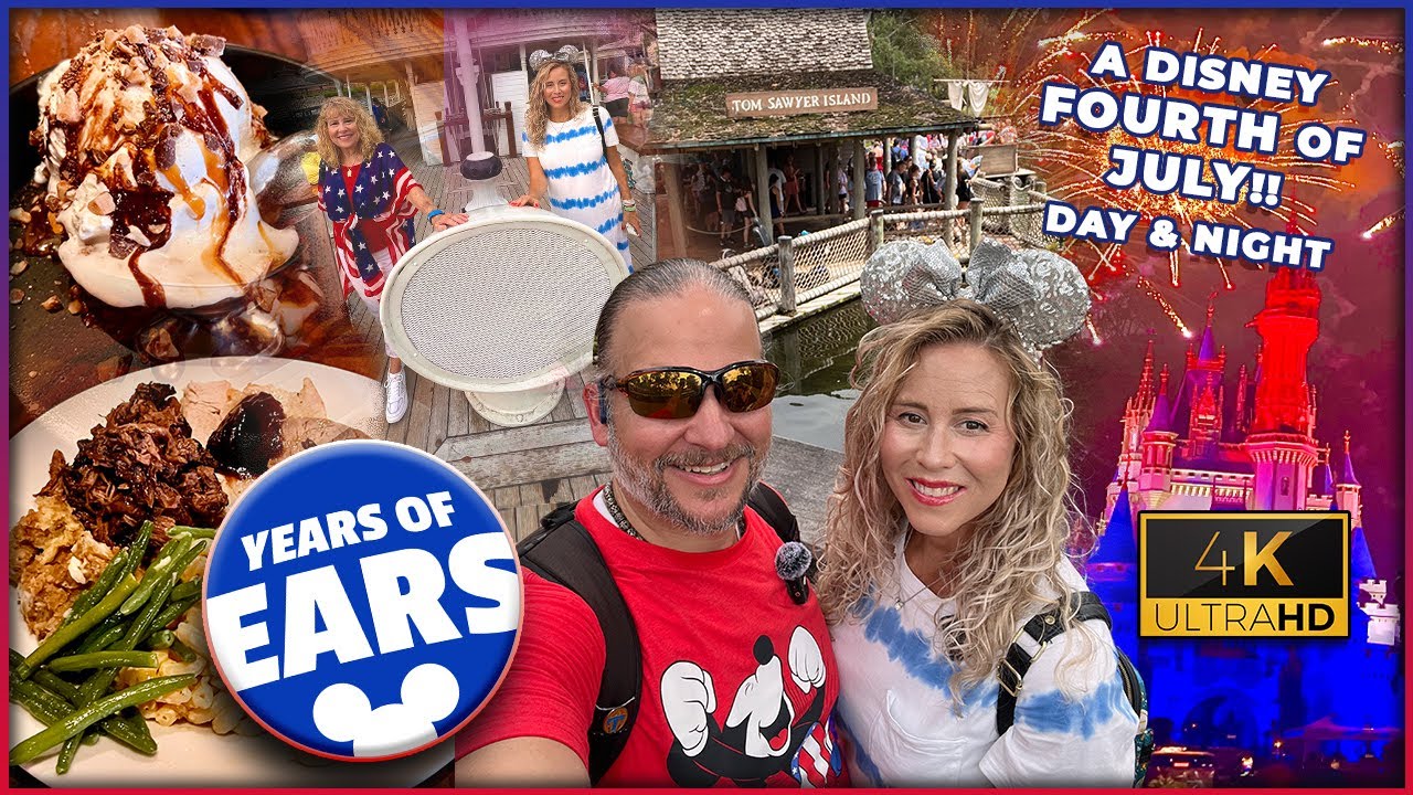 Disney Fourth of July - Night & Day - Liberty Tree Tavern - All Things Liberty 4K - Disney World