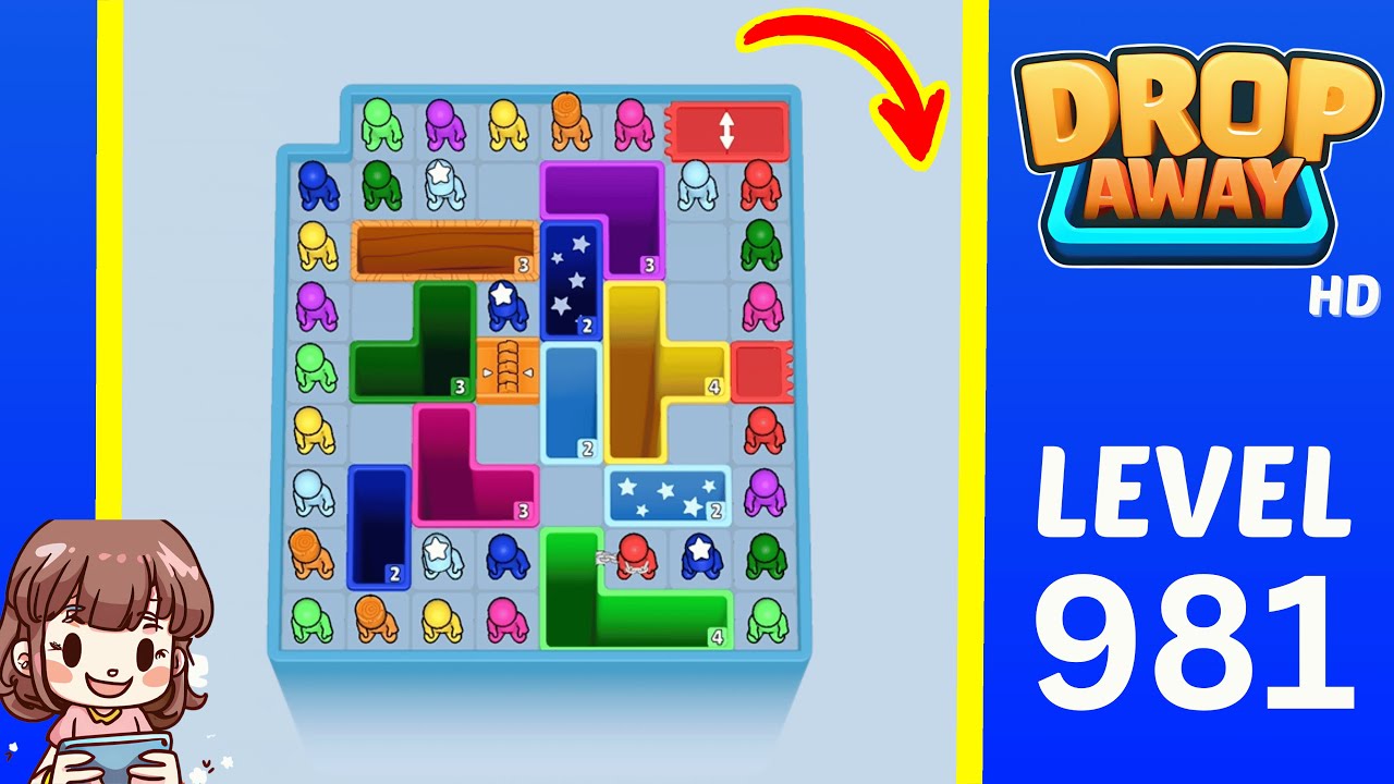 Drop Away Level 981 Solution Walkthrough
