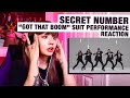 OG KPOP STAN/RETIRED DANCER reacts to Secret Number "Got That Boom" Suit Dance Performance!