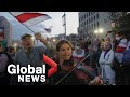 Belarus protests: Protesters take to the streets of Minsk in defiance of military warning