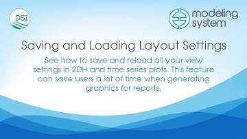 Saving and Loading Layout Settings