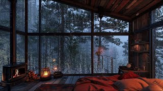 RAIN at Night to Sleep Instantly - Deep Sleep with Rain Sound on roof, Relax , ASMR