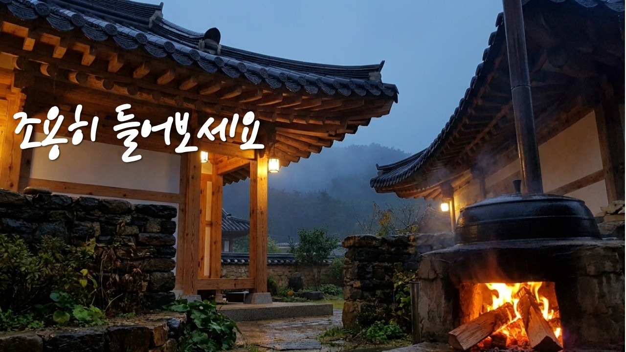 잠 안 오면, 이 소리 🌧 빗소리와 모닥불 수면 ASMR 2시간