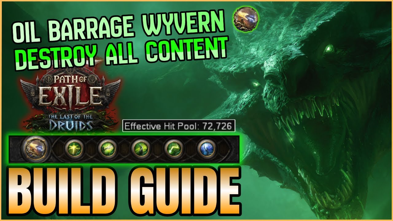 Oil Barrage Wyvern Amazon Full Build Guide Path of Exile 2 Last of the Druids 0.4