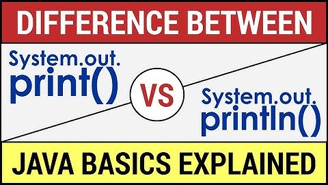 Difference between print() and println() - Java Basics Explained | Hindi