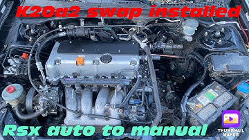 Rsx auto to manual conversion k20a2 swap part 2