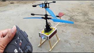How to Make RC Helicopter Using Matchbox at Home