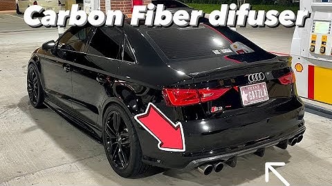 Audi MODS S3/A3  CARBON FIBER Diffuser