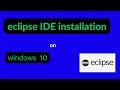 how to install eclipse ide for java developer on windows 10?