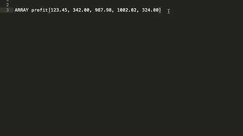 Pseudocode simple Array