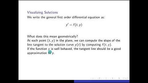 ODE01-05 Section 1.1 (Direction Fields, Part 1)