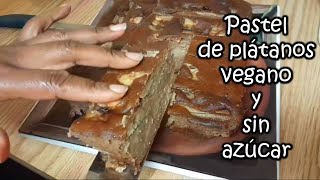 Cortando mi pastel vegano de plátanos por Nely Helena Acosta Carrillo