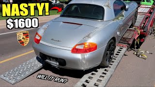 I Bought a MOLDY Porsche Boxster CHEAP at Auction! Let's Fix It!