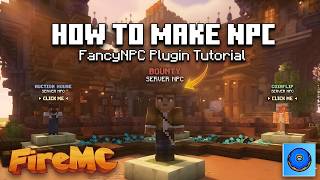 How to Add NPCs in Minecraft Server | FancyNPC Plugin Full Tutorial | Hindi | #minecraft