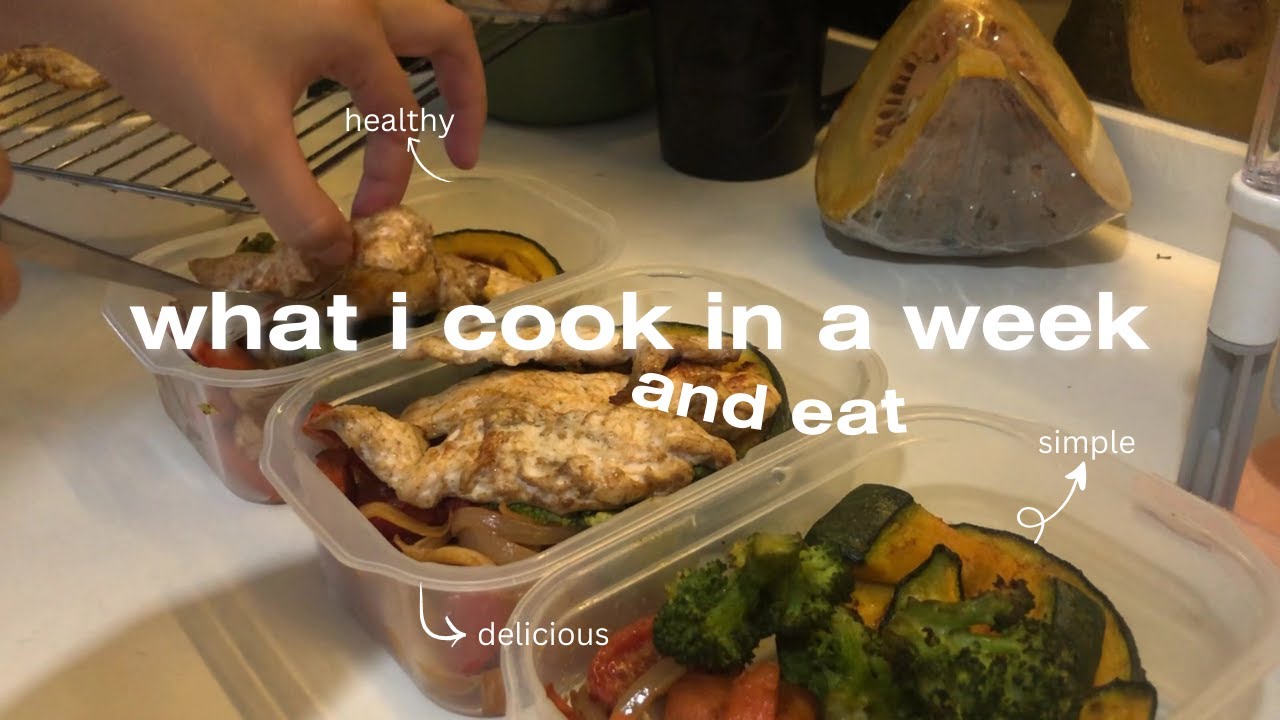 living alone what i cook and eat in a week *easy, healthy, and