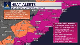 EXTREME HEAT THROUGH THE END OF THE WEEK (Updated Wednesday morning 7.8.2026)