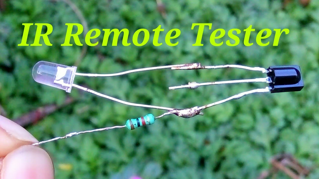 How To Build an IR Remote Tester Circuit, or IR Sensor or IR Receiver