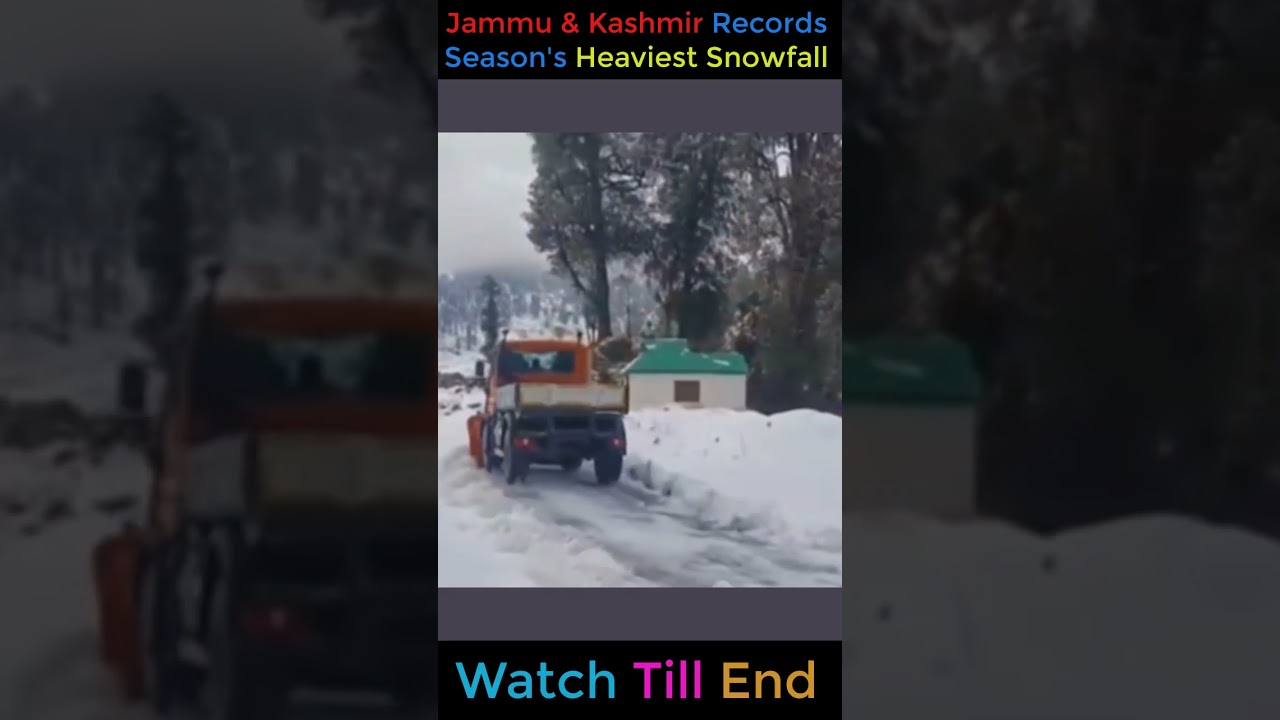 Jammu & Kashmir Records Season's Heaviest Snowfall