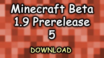 Minecraft Beta 1.9 Prerelease 5 Download (bug fixes?)