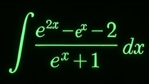 Exponential Integration: (e^(2x) - e^x - 2) / (e^x + 1) Step by Step