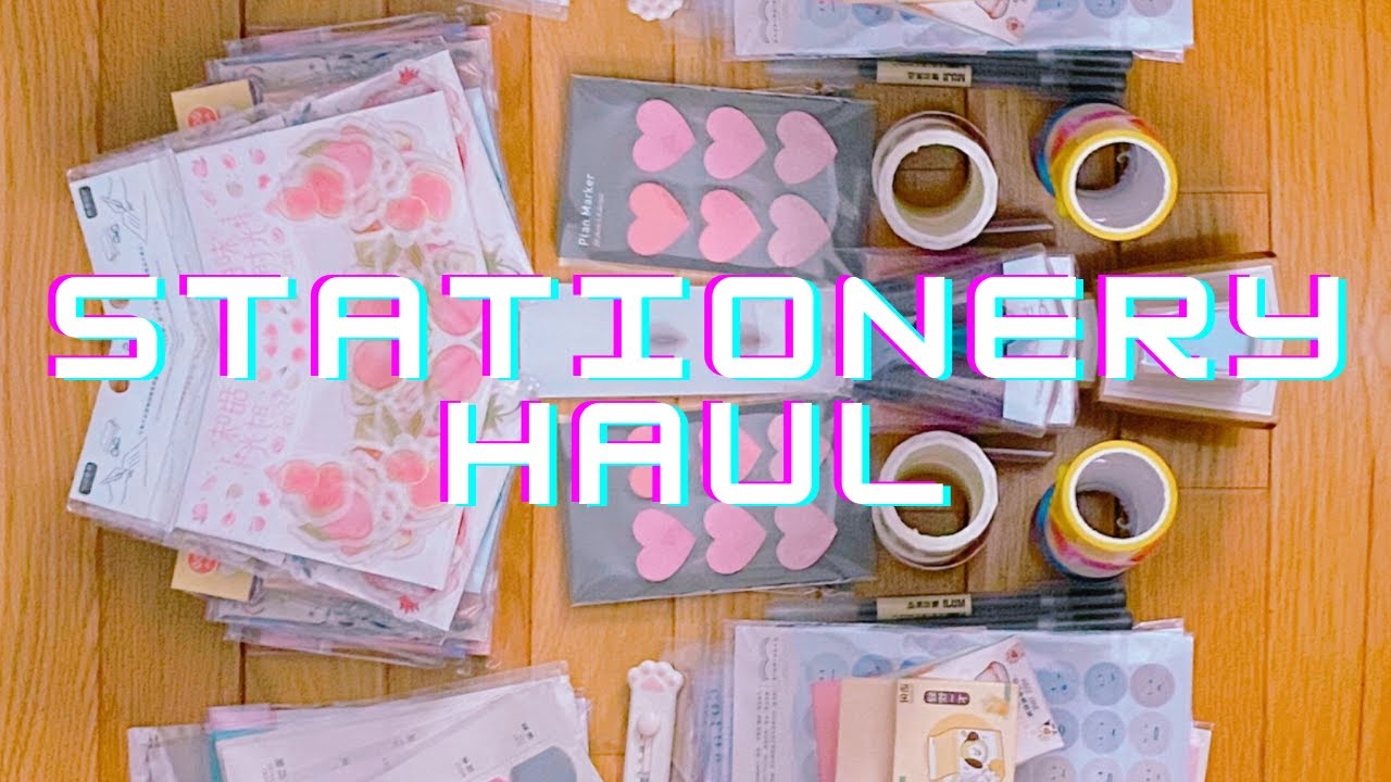 Stationery Haul MochiThings, Stationery Pal, AliExpress YouTube