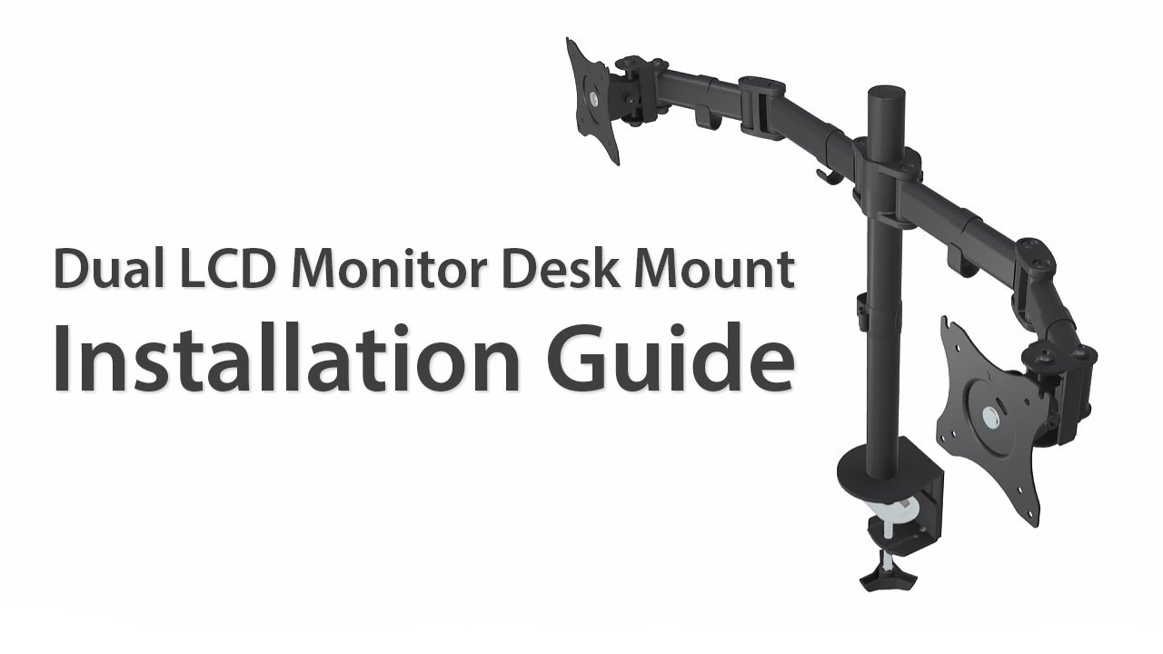 Dual LCD Monitor Desk Mount 