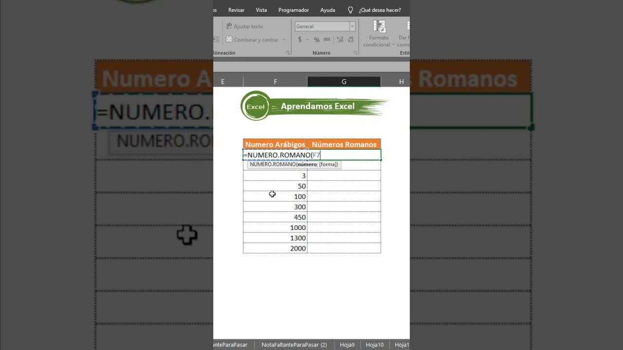 numeros #romanos #aprendamosexcel #excel - YouTube