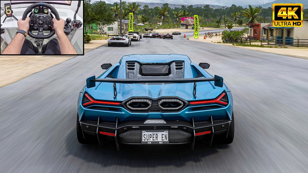 Lamborghini Revuelto VS Hypercars - Forza Horizon 5 | Logitech G923 Steering Wheel