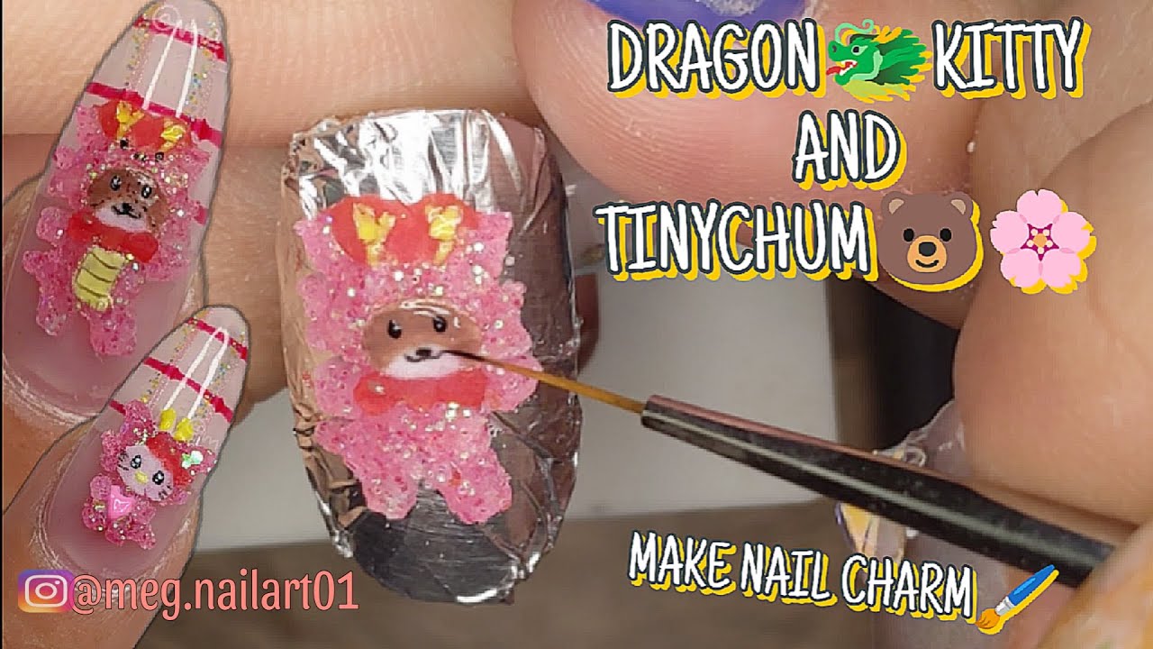 hello kitty charms nails tiny｜TikTok Search