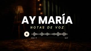 Ay maría - Notas de voz