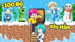 Hiha Sống Sót DƯỚI TẦNG HẦM Khi Làng Sinh Tố -100 độ C Trong Minecraft 😱😎