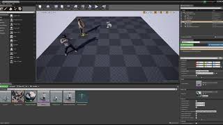 [Unreal Engine 4] Place Human Character Meshes and Apply Animations