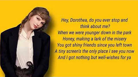 Taylor Swift - Dorothea lyrics