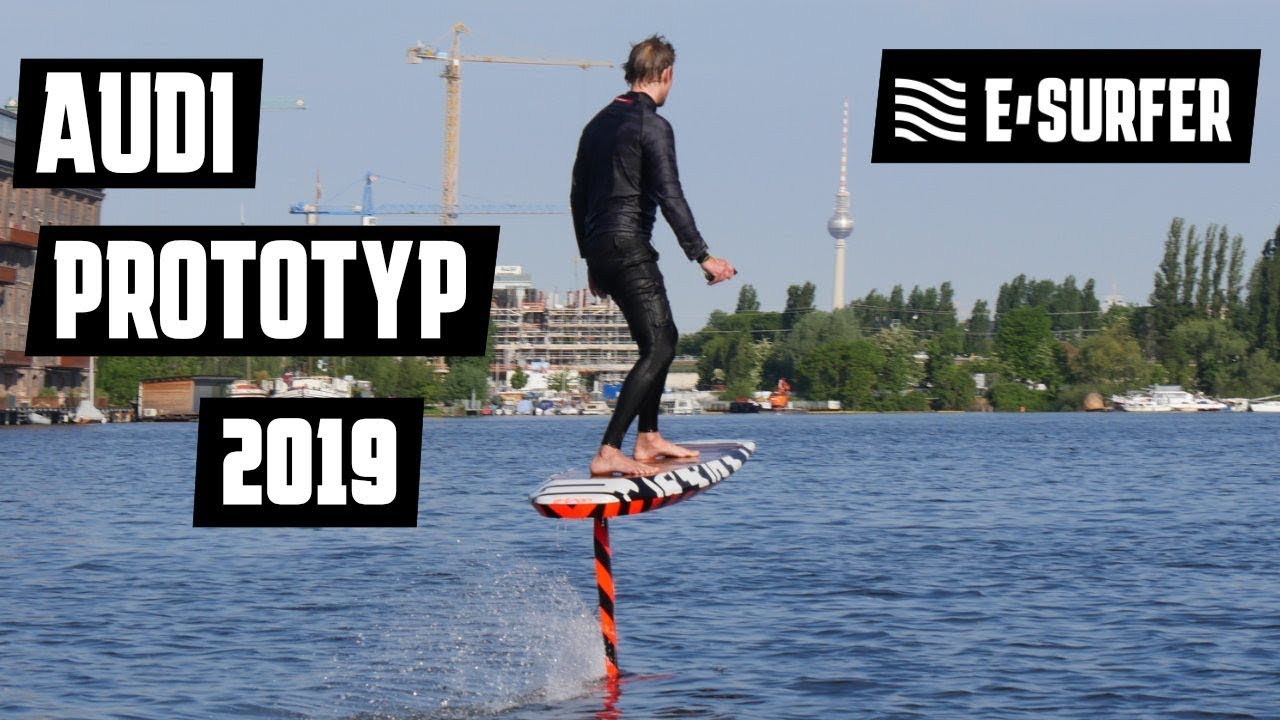 Audi eFoil etron Foil with jet propulsion YouTube