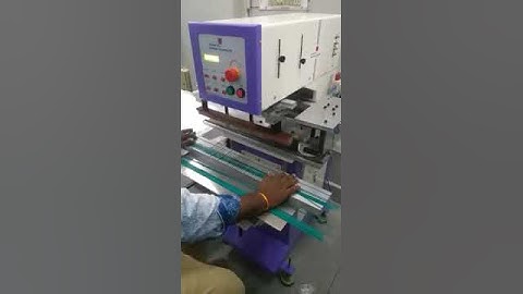 With stand 90 close cup cathers pad printing machine - Pourav Pad Printing Technology