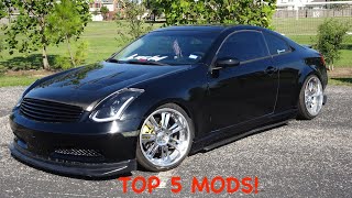 Top 5 First Mods YOU Should Do To Transform Your G35 !