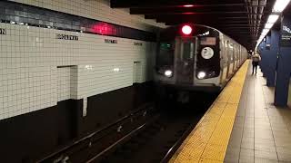 Manhattan Bound C Train R179 Arrives At Broadway-Junction