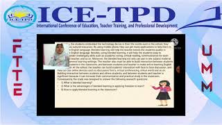 ICE-TPD: The Implementation Design of Blended Learning for Senior High School Students